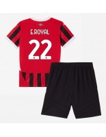 AC Milan Emerson Royal #22 Domácí dres pro děti 2024-25 Krátký Rukáv (+ trenýrky)